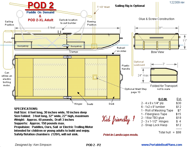 Portable Boat Plans