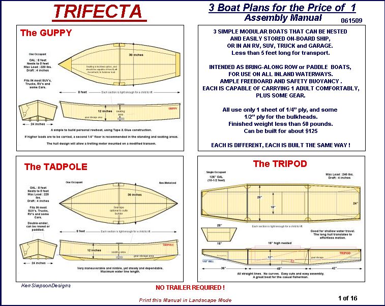 Free Plywood Boat Plans