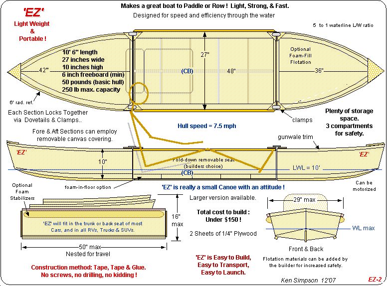 EZ Canoe in the Water