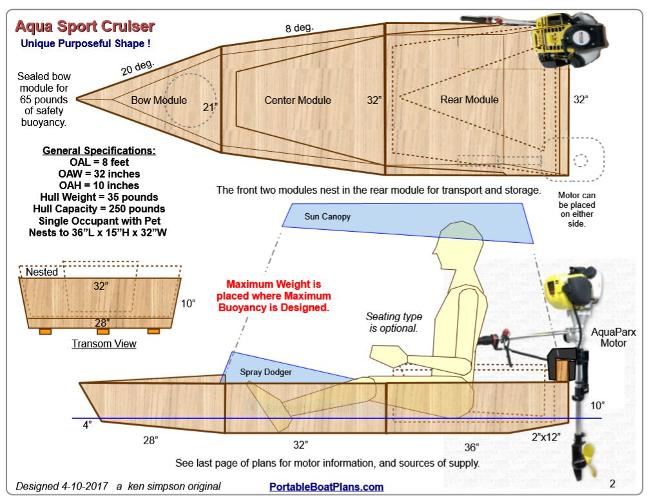 portable boat plans