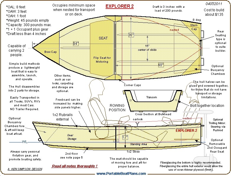 Portable Boat Plans