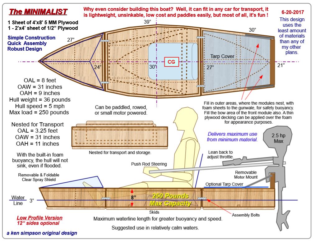 portable boat plans